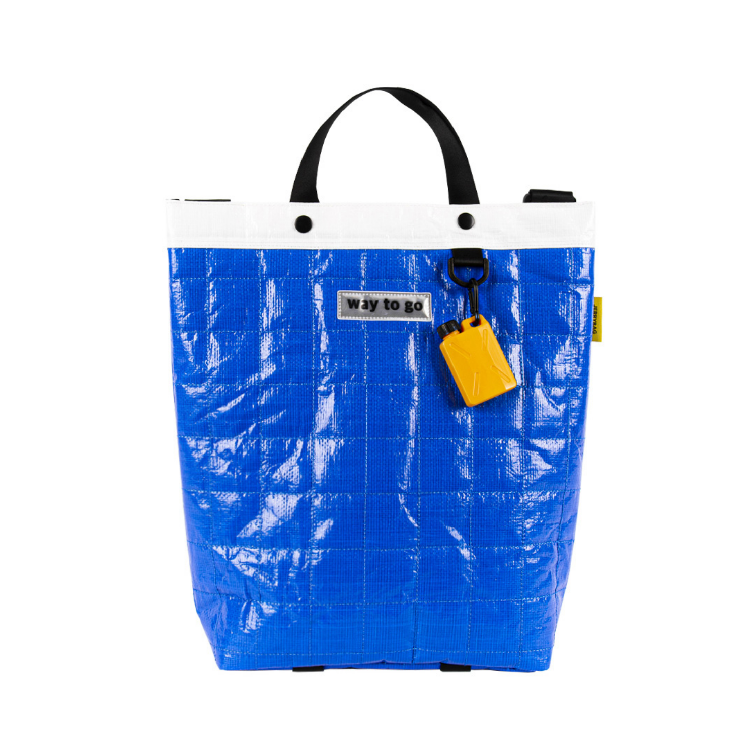 Tarpaulin Quilted Tote Bag Blue